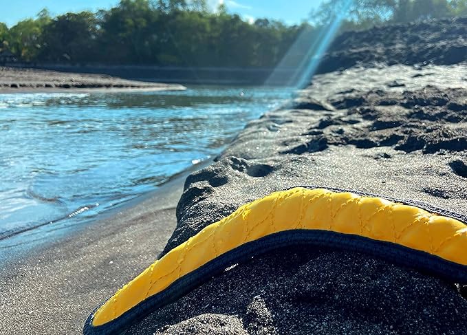 Tuff Pupper SuperChewy Tough Floating Dog Water Toy Strong Natural Rubber | Great Dog Fetch Toy | Pool Swimming Toy for Puppy| Durable Training Toy for Non-Aggressive Chewers