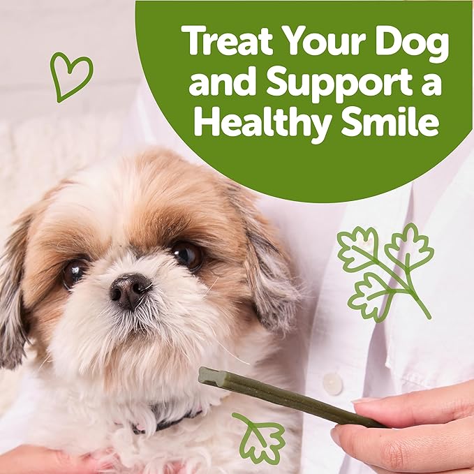 WHIMZEES Wellness Freshzees Dog Dental Treats, Extra Small Size Stick, (56 Count)