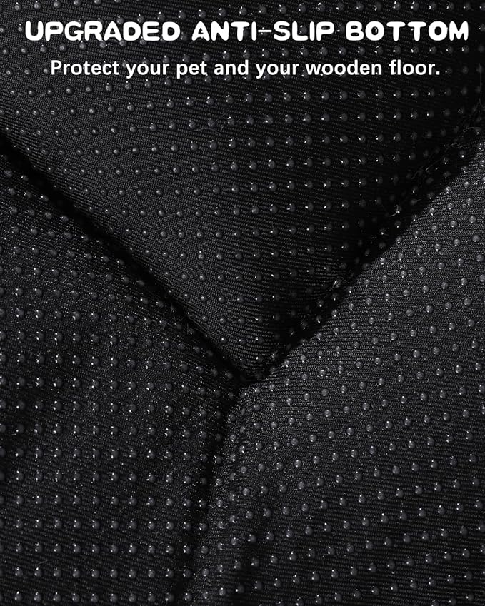 Washable Dog Bed Crate Pad for Medium Large Size, Soft Kennel Pad Crate Mat for Dog Cage Anti-Slip Comfy Pet Bed,35" x 22",Gray