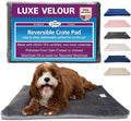Pet Dreams Dog Crate Pad - Washable Kennel Mat, Crate Pads for Dog Cages, Non-Toxic, Flat Indoor Cat Bed, Fits iCrate 18, 24, 30, 36, 42, 48 Inches (Grey, X Small, 18")