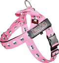 BULLHUG Adjustable Dog Harness– No Pull, No Choke – for English Bulldogs, French Bulldogs, Pugs & Broad-Chested Breeds – Easy, Safe Walks (Pink Skull, Small)