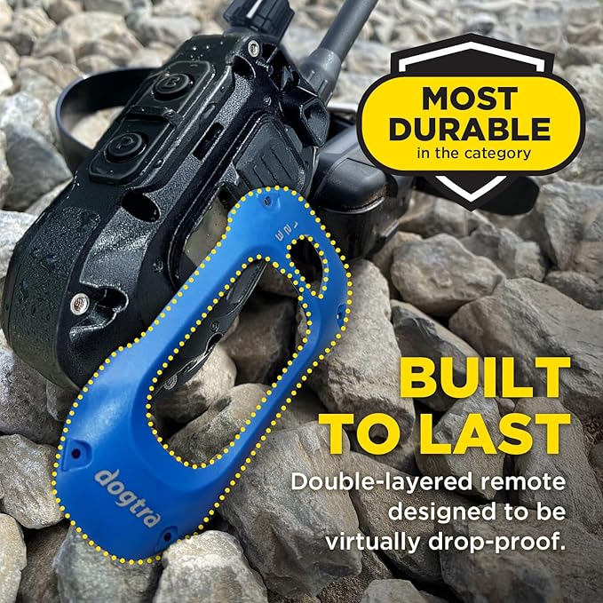 Dogtra 280X 2-Dog E-Collar with Remote - [X-Shield Front Plate - Blue] 10 lbs+, 1/2 Mile Range, LED Light, 100 Levels for Stubborn Dogs