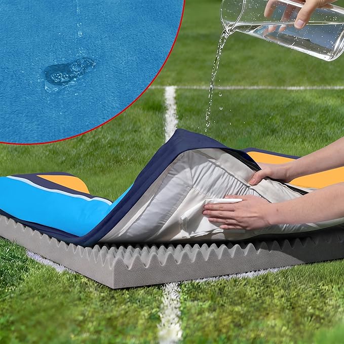 Comfort Expression Orthopedic Dog Bed for Extra Large Dogs 45x35 Inch, Waterproof Egg Crate Foam XL Pet Bed with Removable Bolsters, Dog Couch with Washable Cover & Non-Slip Bottom, Houston