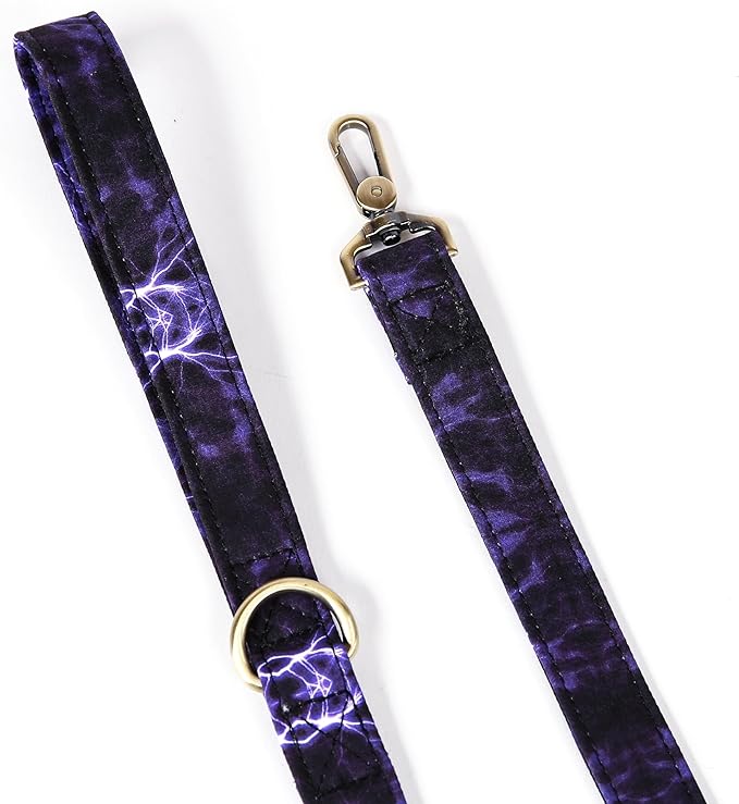 Organic Cotton Dog Leash for Small,Medium and Large Breed,Brass Hardware Pet Leash for Walking,Running and Training 6FT