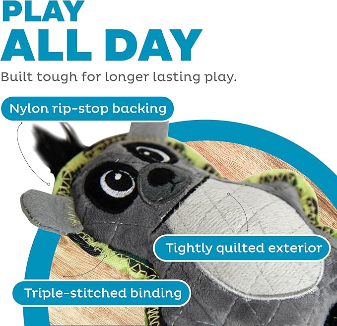 Outward Hound Xtreme Seamz Lemur Squeaky Dog Toy - Reinforced Dense Stuffing Plush Toy