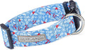 Lucky Love Dog Wide Dog Collar - Adjustable, Durable, Soft Webbing, & Comfortable 1.5 inch Wide Collar for Dogs Male and Female with Strong Buckle - Winter Blue, XL