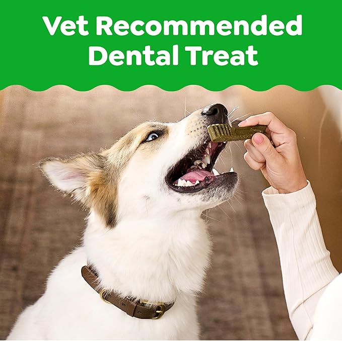 Greenies Dog Treats, Veterinarian-Recommended Natural Dental Dog Treats, Large Size, Mint Flavor, 12 oz. Pack, 8 Count