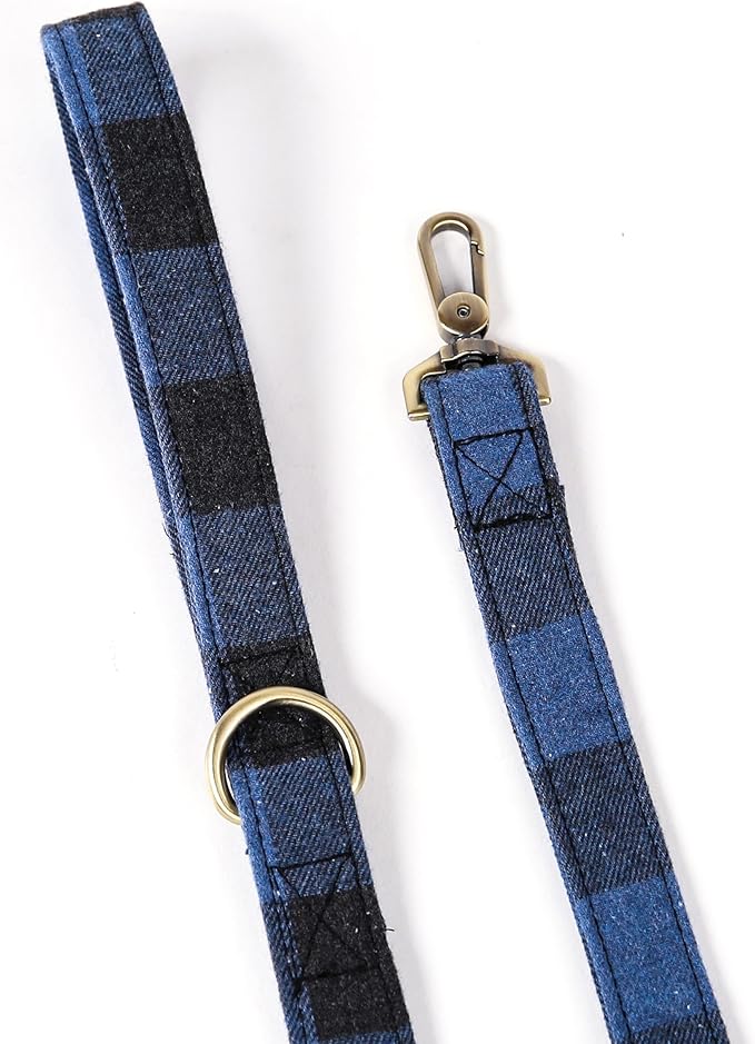 Organic Cotton Dog Leash for Small,Medium and Large Breed,Brass Hardware Pet Leash for Walking,Running and Training 6FT