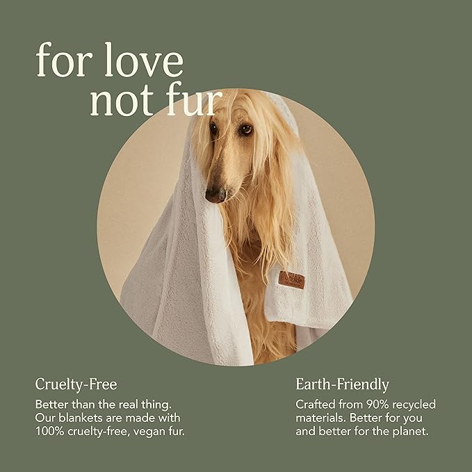 UnHide Lil’ Pet Marsh – Faux Fur Pet Blanket – Extra Soft, Lightweight, Washable Dog Blanket – Comfort and Protection for Couch, Crate, or Bed – Mocha Shar Pei 34 x 44