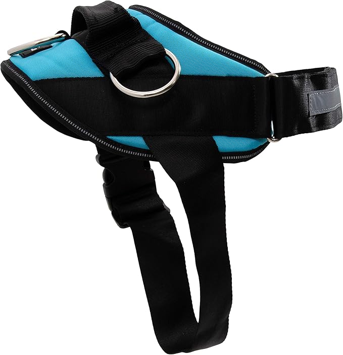 ShawnCo Essential Dog Harness, No-Pull Pet Vest with 3 Leash Clips, No Choke, Reflective, Adjustable and Padded, for Easy Walking and Training for Small, Medium and Large Dogs (Oceanic Blue, Medium)