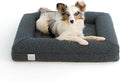 Luxury Boucle Orthopedic Memory Foam Dog Bed with Waterproof Liner and Machine Washable Cover with YKK Zippers (Small, 29" L x 23" W x 6" Th, Ocean Blue)