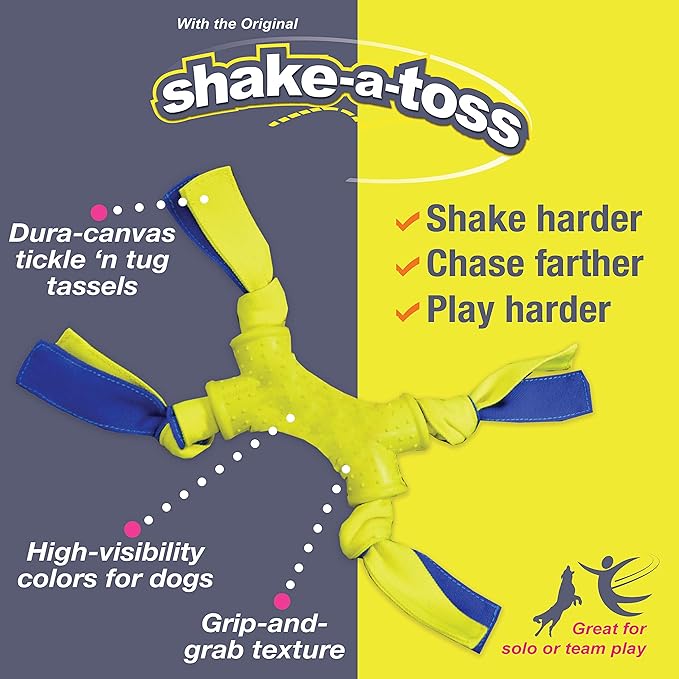 Nylabone Power Play Shake-a-Toss Interactive Play Toy, Fetch Toy for Dogs, Small (1 Count)
