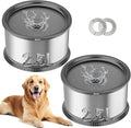 2PCS 2.5L No Spill Dog Water Bowl 84oz Stainless Steel Slow Water Bowl for Small Medium Dogs Splash Proof Pet Bowl with Anti-Slip Mat for Sloppy Messy Drinkers and Cats