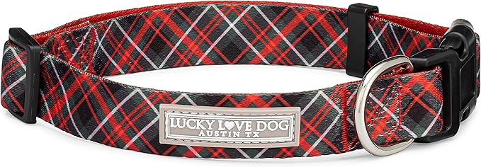 Lucky Love Dog - Adjustable Dog Collar with Easy Click Buckle for Small Dogs, Durable, & Comfortable for Male & Female Dogs, Pet Collar for Puppies & Adult Dogs - Heywood, Small