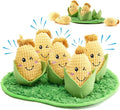 Dog Toys Plush with Squeaky & Treat Hiding Features - Mental Stimulation Enrichment Toy for Large Breed Dogs - Machine Washable Slow Feeder to Keep Dogs Busy，Corn Maze