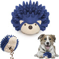 Bella Boo Pets Interactive Dog Toy for Strong Chewers - Freddy The Hedgehog Blue All-in-One Treat Ball + Food Dispensing Slow Feeder Dog IQ Puzzle + Dog Crate Toy for Medium and Large Breed Dogs