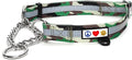 Pawtitas Camouflage Green Chain Martingale Dog Collar, Large