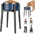 Dog Bowl Stand,Adjustable Tall Dog Food and Water Bowl Stand 8-12" Width 4 Heights,Durable Metal Elevated Dogs Bowl Holder for Medium and Large Dogs (Adjustable Wide 8-12" Heights 16")