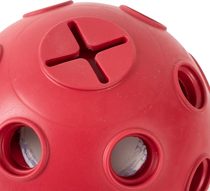 Eco Rubber Magic Shroom Puzzle Enrichment Toy - Red - Long Lasting Dog Treat Toys for Aggressive Chewers Strong Dog Toy for Dogs Durable Puppy Toys