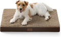 Bedsure ComfyFleece Dog Bed Medium Size Dog - Orthopedic Pet Beds with Removable Washable Cover, NOT Waterproof Egg Crate Foam Puppy Mat, Suitable for Pet Up to 35 lbs, 29"x18"x2.8", NOT for Chewers