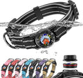Upgrade Airtag Dog Collar,with IPX8 Waterproof AirTag Holder | Reflective Ultra-Durable | Soft Padded | Lock Buckle | Heavy Duty | Fit Small Medium Large Dogs（Black，XL(19"～27")）