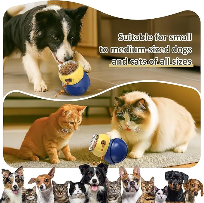 AIERSA Interactive Puzzle Toys Cats, Cats Enrichment Toys to Keep Them Busy, Cat Treat Dispensing Toy for Mental Stimulation, Extra Slow Feeder for Small Medium Cat