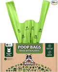 Pogi's Compostable Poop Bags with Easy-Tie Handles – Leak-Proof, Extra-Large, Made with Plants (Single Roll, 250-Count)