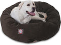 Majestic Pet Villa 40 Inch Shredded Memory Foam Dog Bed for Large Sized Dog 40x29x9 Inch–Orthopedic Pet Bed with Removable Washable Cover-Washable Large Puppy Mat with Head Support-Storm