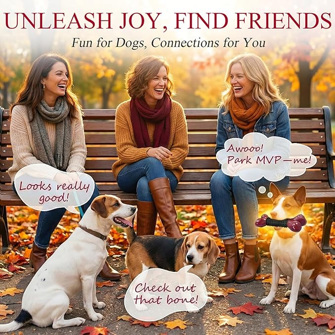 Apasiri 2-Pack Dog Toys for Aggressive Chewers with Bacon Flavor: 8" Indestructible Chew Bones for Large Breeds, Tough Nylon & Rubber Dog Toys Keep Them Busy, Interactive Play