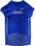 Pets First NCAA College Kansas Jayhawks Mesh Jersey for DOGS & CATS, Medium. Licensed Dog Jersey with your Favorite Football/Basketball College Team