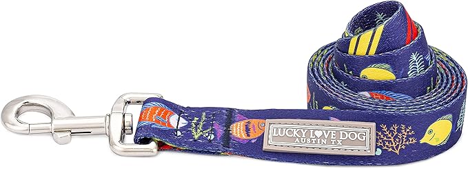 Lucky Love Dog Leash – Soft, Durable, and Comfortable Leash with Vibrant Patterns – Stylish and Long Lasting for Small, Medium, and Large Male and Female Dogs – Mackey, Large