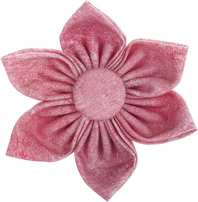Elegant little tail Pink Girl Dog Collar for Female Dogs, Pet Collar Adjustable Dog Collars with Flower Gift for Large Dogs