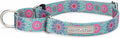 Lucky Love Dog Martingale Dog Collar - Adjustable, No-Slip, Durable, & Soft Webbing Collar for Male and Female Dogs Ideal for Training & Walking - Clara, Small
