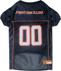 Pets First NCAA College Illinois Fighting Illini Mesh Jersey for DOGS & CATS, Large. Licensed Dog Jersey with your Favorite Football/Basketball College Team