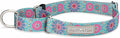 Lucky Love Dog Martingale Dog Collar - Adjustable, No-Slip, Durable, & Soft Webbing Collar for Male and Female Dogs Ideal for Training & Walking - Clara, Large