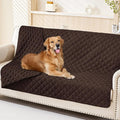 Smiry Waterproof Dog Bed Cover Pet Blanket, Soft Washable Dog Blanket for Furniture Bed Couch Sofa Reversible, Checkered (52"x82", Chocolate/Chocolate)