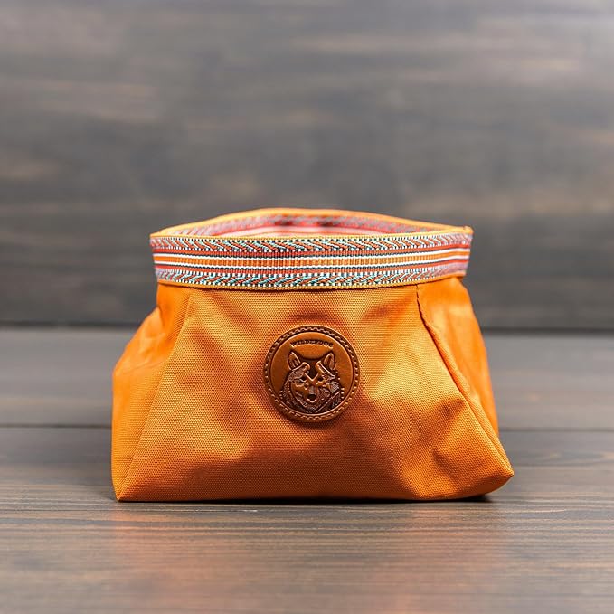 Wilderdog Backpacking Bowl - Holds Food & Water Up to 64oz - Sienna