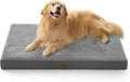 Bedsure ComfyFleece XXL Dog Bed for Crate - Extra Large Orthopedic Pet Beds with Removable Washable Cover, NOT Waterproof Egg Crate Foam Mat, Suitable for Pet Up to 100 lbs, 47x29x4, Not for Chewers