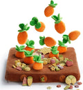 Nocciola Enrichment Carrot Dog Toys, 12PC Carrots & Farm Snuffle Mat for Hide and Seek Snuffle Toys for Small and Medium Dogs, Easter Dog Toy
