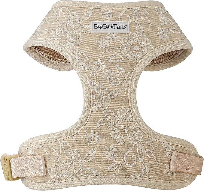 No Pull Dog Vest Harness for Small&Medium Dogs, Side Clip Adjustable Pet Vest, Soft Breathable, Fashion Dog Harnesses for Walking, Running, Shopping (Nude, S)
