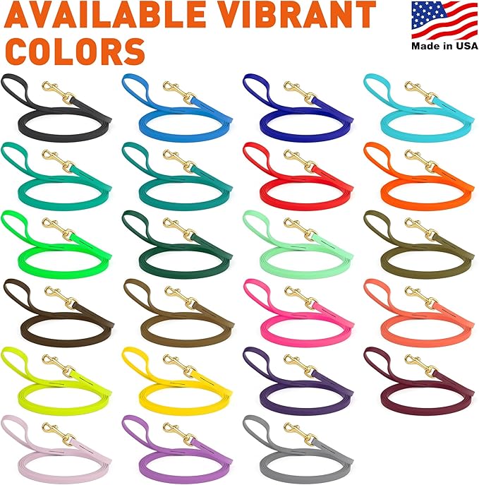 Viper K9 Biothane Working Dog Leash Waterproof Lead for Tracking Training Schutzhund Dog Sport & Search - Odor-Proof Long Line with Solid Brass Snap for Puppy Medium and Large 1/2" x 20ft VioletPurple