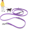 Jelly Pet Multi-Purpose European Style Leash l Made in America l Stronger Than Leather l Waterproof and Easy to Clean (3/8", Purple)