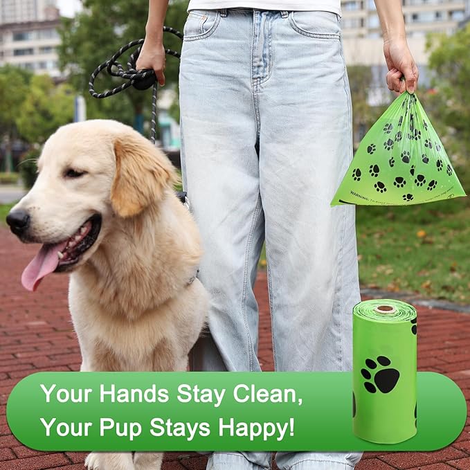 ILOMAX Dog Poop Bags with Dispenser, 270 Lavender Scented Waste Bags, Extra Thick Leak-Proof, 38% Plant-Based, Fits All Standard Holders – 18 Rolls