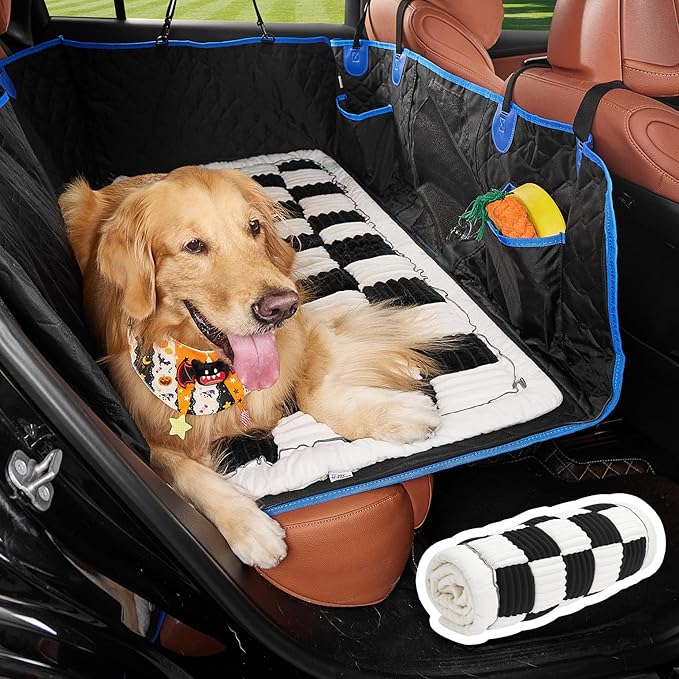 JOYTUTUS Dog Mat Bed for Back Seat Extender, Non-Slip Dog Bed Mat Custom Fit for Backseat Extenders, Pet Couch Cover,Washable Travel Pet Bed Mat for Cars, SUVs, Sedans