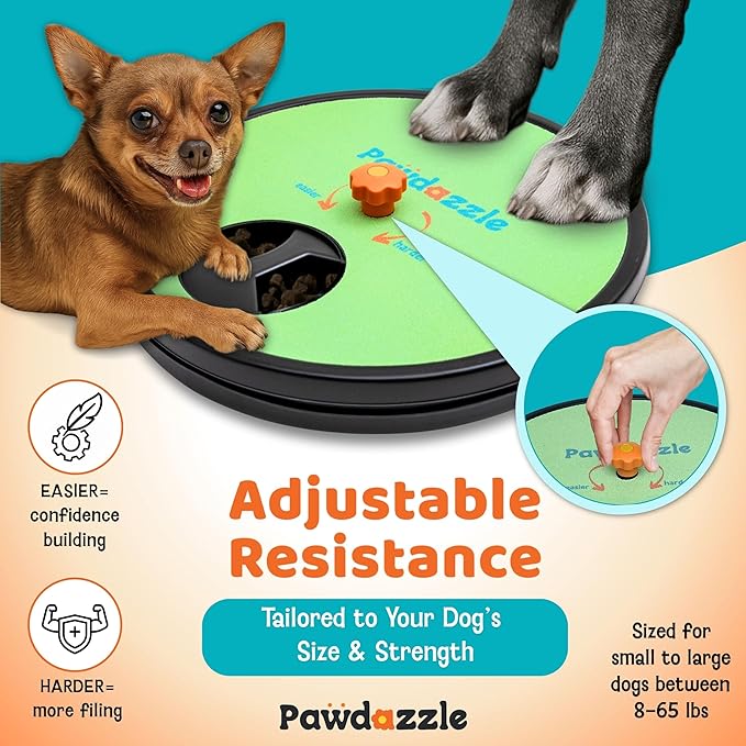 Pawdazzle Adjustable Dog Nail Scratch Board with Treat Box – Interactive Dog Nail File Scratch Pad | Built-in Treat Dispenser | Non-Slip | Stress-Free Nail Care for Dogs