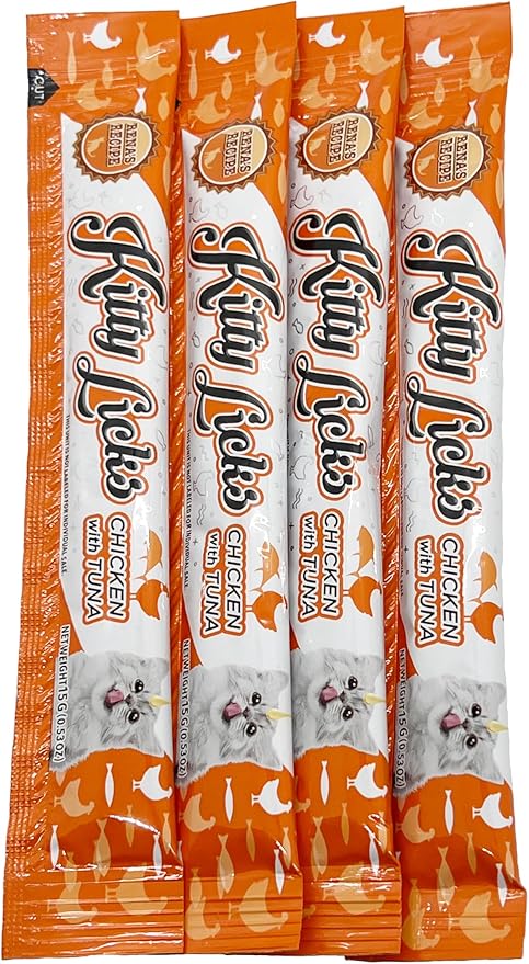 Rena's Recipe Kitty Licks Chicken Varieties (60 Tubes)