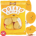 Dog Puzzle Toy, Crinkle Squeaky Interactive Dog Toys, Enrichment Treat Puzzle Dog Toy for Medium, and Large Dogs (Potato Chips)