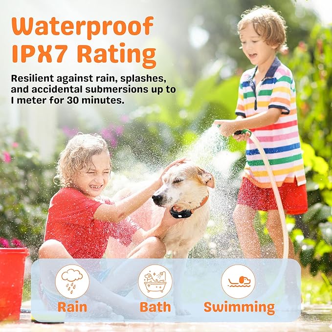 Dog Collar 3300ft– IPX7 Dog Training Collar with Remote for Large, Medium and Small Dogs Shock Collar with Light for Night Walk, Adjustable Beep, Vibration and Shock Mode