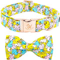 Elegant little tail Dog Collar- Cute Duck Dog Collar with Bow for Large Dogs, Female or Male Adjustable Cotton Summer Pet Bow Holiday Puppy Collar for Small Medium Large Dogs