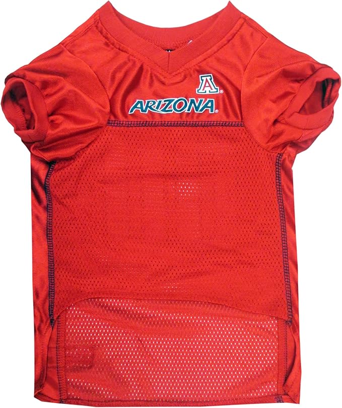 Pets First NCAA College Arizona Wildcats Mesh Jersey for DOGS & CATS, X-Small.Licensed Dog Jersey with your Favorite Football/Basketball College Team